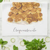 Wasserfarbe Croquembouche Geschirrtuch (Gefaltet)