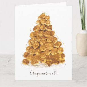 Wasserfarbe Croquembouche Karte