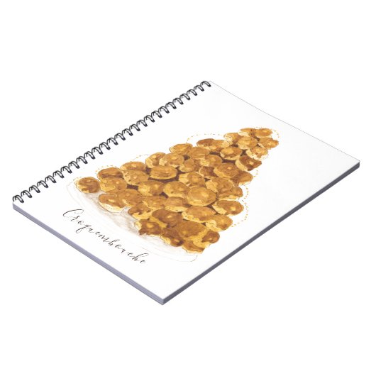 Wasserfarbe Croquembouche Notizblock (Linke Seite)