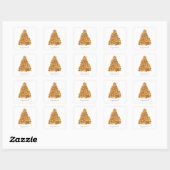 Wasserfarbe Croquembouche Quadratischer Aufkleber (Blatt)