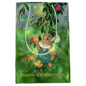 Wasserfarbe Custom Ostersonne Mittlere Geschenktüte (Vorderseite)