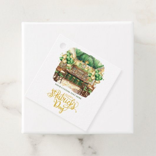 Wasserfarbe Custom St. Patrick's Day Pub Geschenkanhänger (Beispiel)