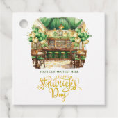 Wasserfarbe Custom St. Patrick's Day Pub Geschenkanhänger (Vorderseite)
