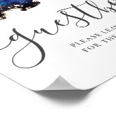 Wasserfarbe Custom Wedding Sign Gästebuch (Ecke)