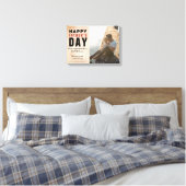 Wasserfarbe Daddy Happy Vatertag Foto Leinwanddruck (Insitu (Schlafzimmer))