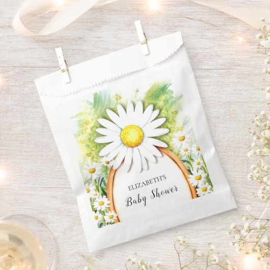 Wasserfarbe Daisy Babydusche Geschenktütchen (Ausgeschnitten)
