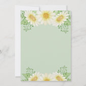 Wasserfarbe Daisy Bridal Dusche Einladung (Rückseite)