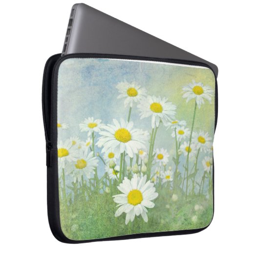 Wasserfarbe Daisy Garden Laptopschutzhülle (Vorne Rechts)