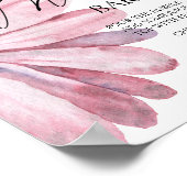 Wasserfarbe Daisy \ Mon-osa Bar Poster (Ecke)