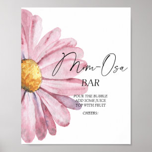 Wasserfarbe Daisy \ Mon-osa Bar Poster