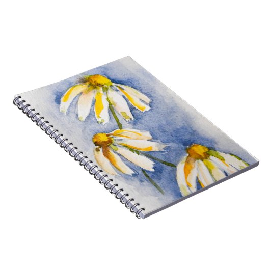 Wasserfarbe Daisy Notizblock (Rechte Seite)