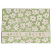 Wasserfarbe Daisy Personalisiert Happy Oaster Große Geschenktüte (Vorderseite)