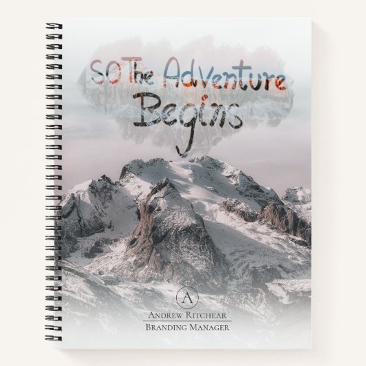 Wasserfarbe, damit das Abenteuer beginnt benutzerd Notizblock (Vorderseite)