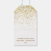 Wasserfarbe Dank eines Latte-Kaffees Danke Geschenkanhänger (Rückseite)