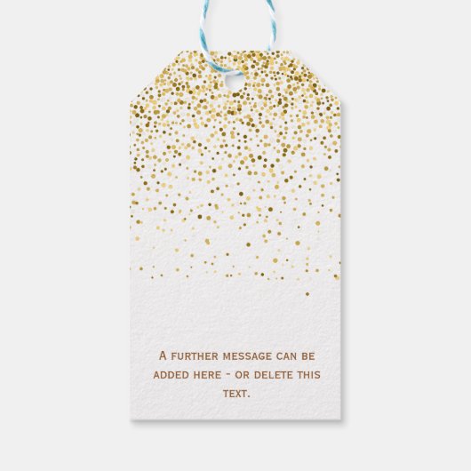 Wasserfarbe Dank eines Latte-Kaffees Danke Geschenkanhänger (Rückseite)