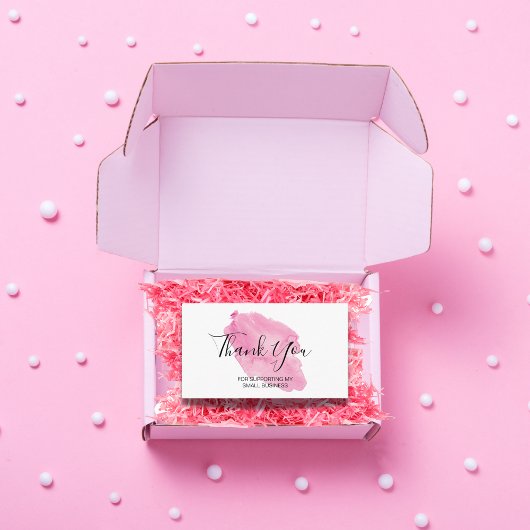 Wasserfarbe Danke, dass du mein kleines Kind unter Visitenkarte