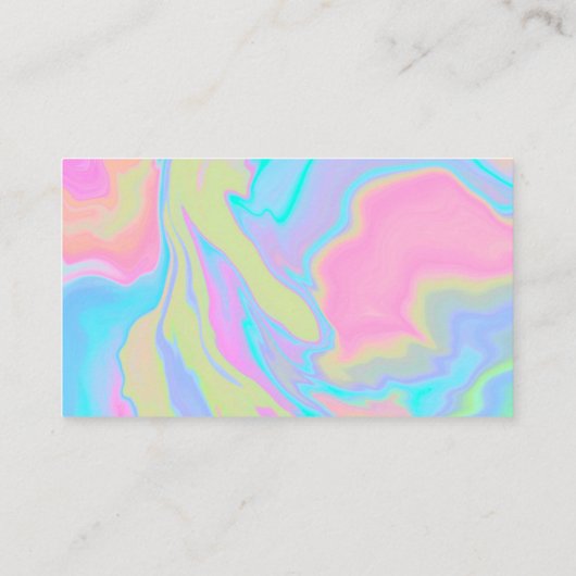 Wasserfarbe Danke Paint Spritzer Visitenkarte (Rückseite)