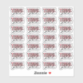 Wasserfarbe Danke Stickers Aufkleber (Blatt)