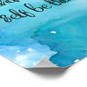 Wasserfarbe, das ist vor allem für dich selbst Tr Poster (Ecke)