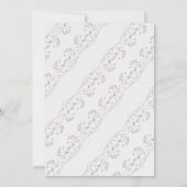 Wasserfarbe Delikate Wildblume Kinderdusche Einladung (Rückseite)