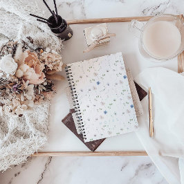 Wasserfarbe Delikate Wildblume Notebook Notizblock