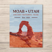 Wasserfarbe Delikatessen Arch Moab Utah Nationalpa Postkarte