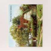 Wasserfarbe der englischen Hütte, Puzzle (Vertikal)