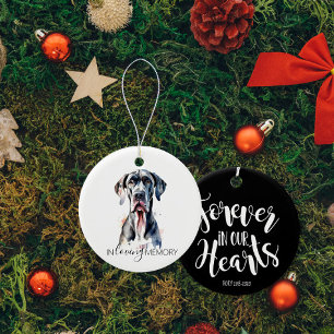 Wasserfarbe der Gedenkstätte Große Dane Keramik Ornament