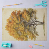 Wasserfarbe der Herbstsaison Seidenpapier (Basteln)