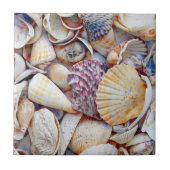 Wasserfarbe der Muscheln Ocean Beach Fliese (Vorderseite)