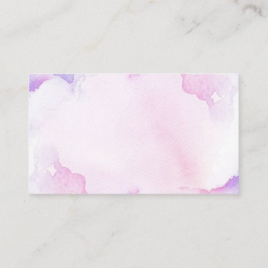 Wasserfarbe der Nutrition Company Visitenkarte (Rückseite)