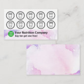 Wasserfarbe der Nutrition Company Visitenkarte (Vorne/Hinten)