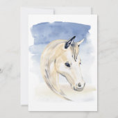 Wasserfarbe der Ranch mit Blume Babydusche Einladung (Rückseite)