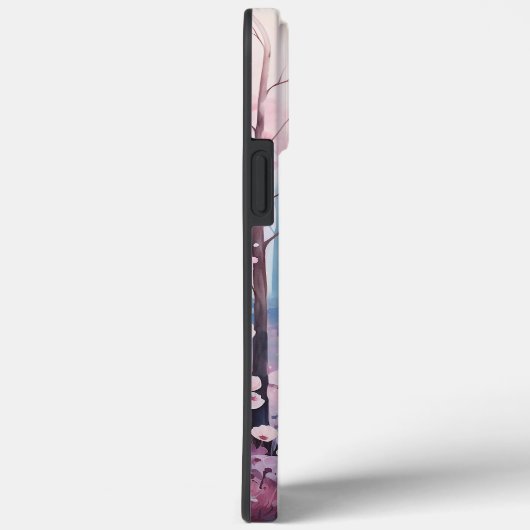 Wasserfarbe, der rosa Wald Case-Mate iPhone Hülle (Rückseite / Rechts)