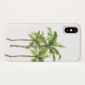 Wasserfarbe der tropischen Palme Case-Mate iPhone Hülle (Rückseite (Horizontal))