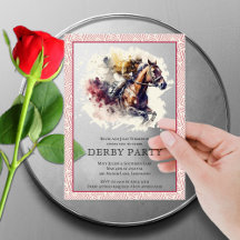 Wasserfarbe Derby Party