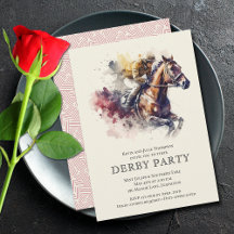 Wasserfarbe Derby Party