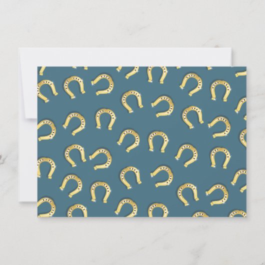 Wasserfarbe Derby Racing Party Einladung (Rückseite)