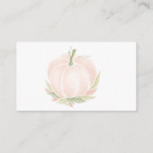 Wasserfarbe des Autumn White Pumpkin Diaper Begleitkarte (Rückseite)