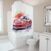 Wasserfarbe des Fahrzeugs Duschvorhang (Beispiel)