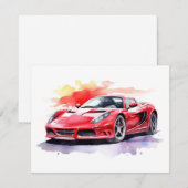 Wasserfarbe des Fahrzeugs Mitteilungskarte (Vorne/Hinten)