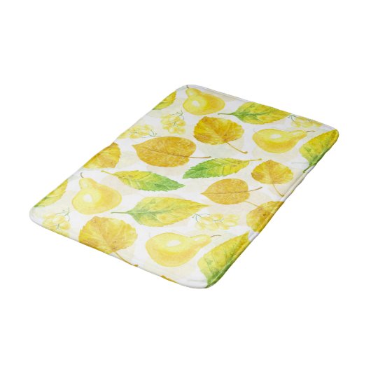 Wasserfarbe des Herbstes Badematte (Schrägansicht)