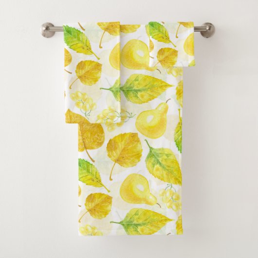 Wasserfarbe des Herbstes Badhandtuch Set (Insitu)