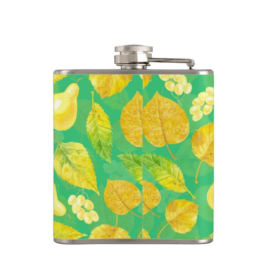 Wasserfarbe des Herbstes Flachmann (Rückseite)