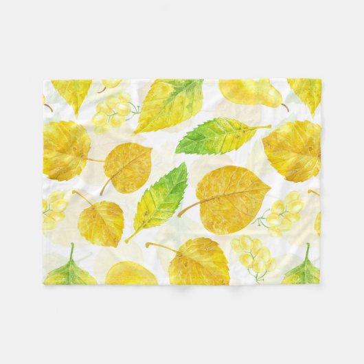 Wasserfarbe des Herbstes Fleecedecke (Vorderseite (Horizontal))