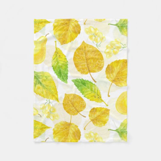 Wasserfarbe des Herbstes Fleecedecke (Vorderseite)