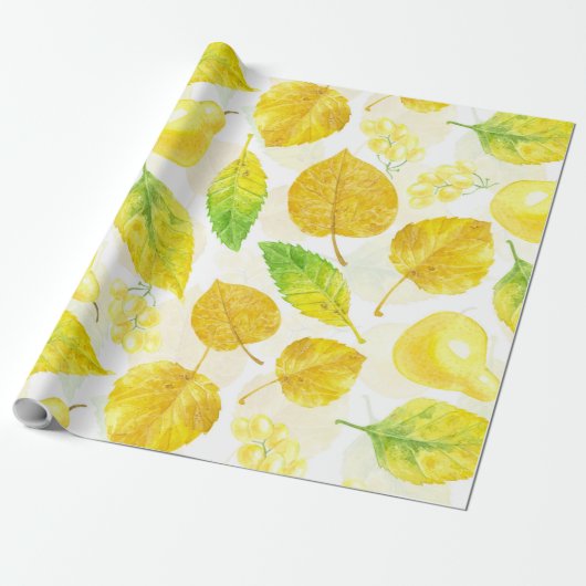 Wasserfarbe des Herbstes Geschenkpapier (Ungerollt)