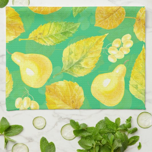 Wasserfarbe des Herbstes Geschirrtuch (Gefaltet)