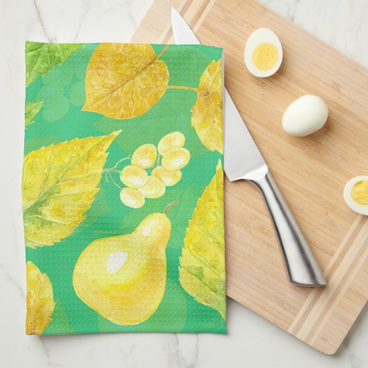 Wasserfarbe des Herbstes Geschirrtuch (Viertel Falte)