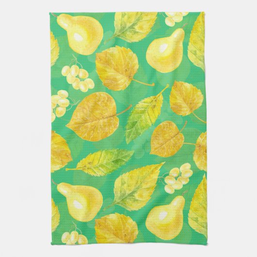 Wasserfarbe des Herbstes Geschirrtuch (Vertikal)